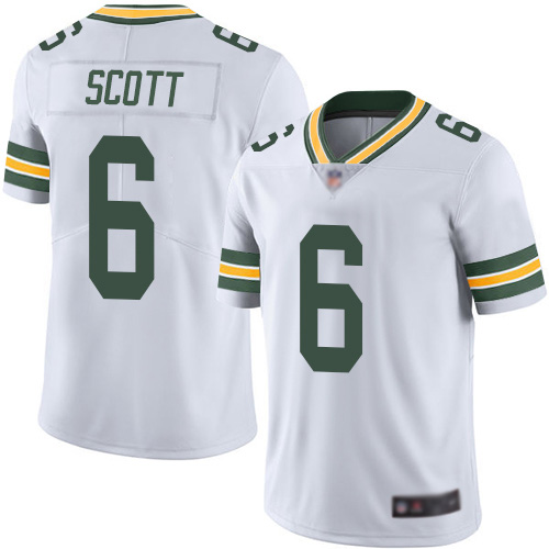 Green Bay Packers Limited White Men #6 Scott J K Road Jersey Nike NFL Vapor Untouchable->nfl t-shirts->Sports Accessory